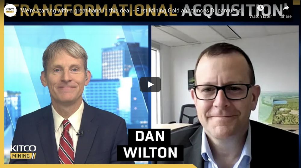  CEO Dan Wilton speaks to Michael McCrae from Kitco about First Mining's Latest Acqusition